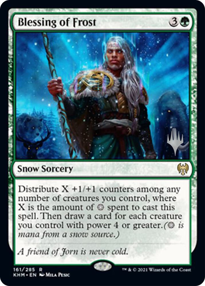 Blessing of Frost 161 card from Promo Pack: Kaldheim