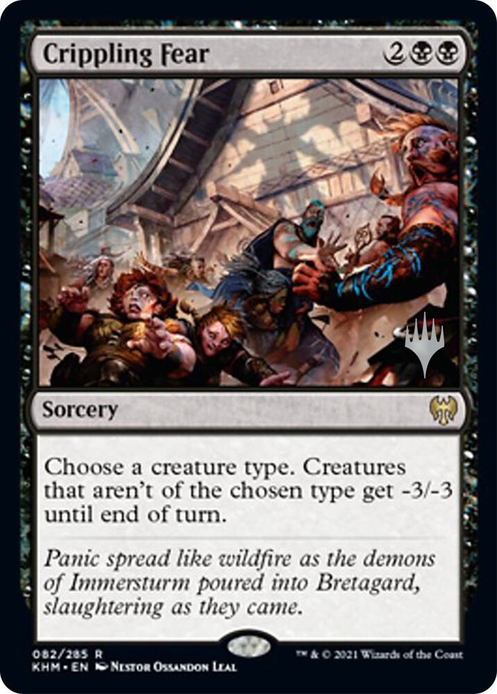 Crippling Fear 82 card from Promo Pack: Kaldheim