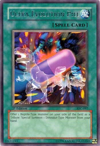 Ultra Evolution Pill IOC-097 card from Invasion of Chaos