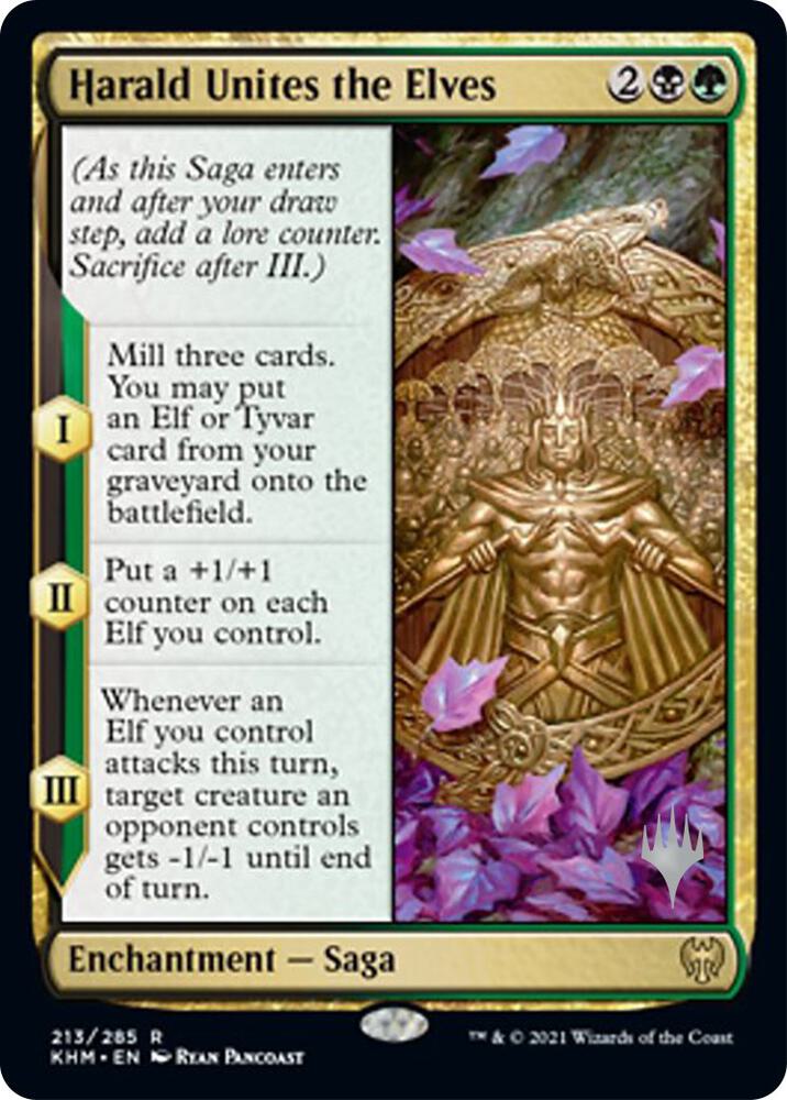 Harald Unites the Elves 213 card from Promo Pack: Kaldheim