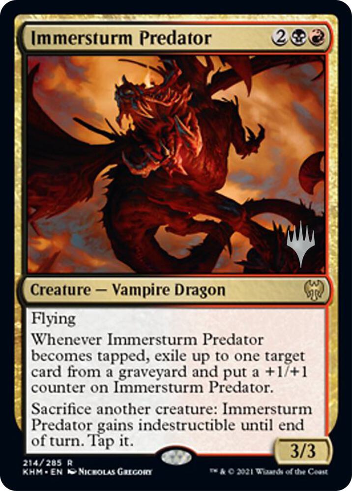 Immersturm Predator 214 card from Promo Pack: Kaldheim