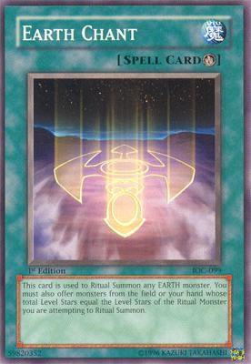 Earth Chant IOC-099 card from Invasion of Chaos