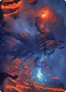 Aegar, the Freezing Flame Art Card 55 card from Art Series: Kaldheim