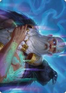 Alrund, God of the Cosmos Art Card 9 card from Art Series: Kaldheim