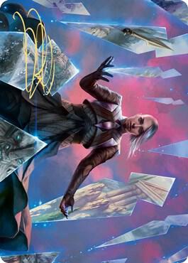 Behold the Multiverse Art Card (Gold-Stamped Signature) 10 card from Art Series: Kaldheim