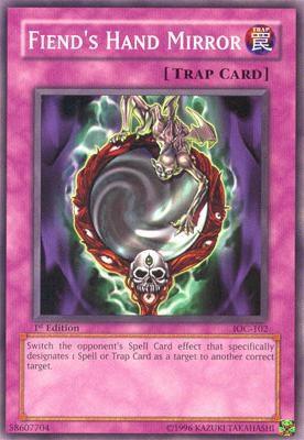 Fiend's Hand Mirror IOC-102 card from Invasion of Chaos