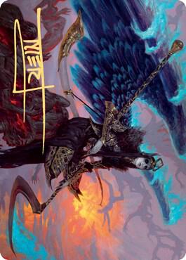 Eradicator Valkyrie Art Card (Gold-Stamped Signature) 25 card from Art Series: Kaldheim