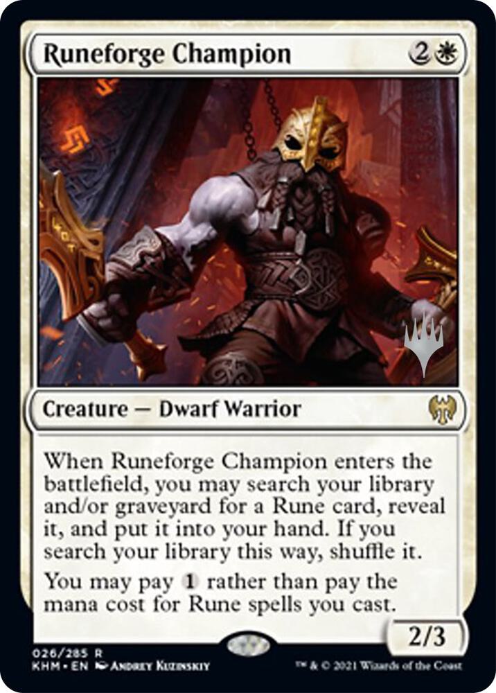 Runeforge Champion 26 card from Promo Pack: Kaldheim