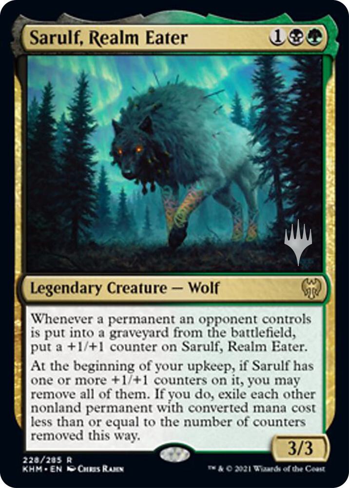 Sarulf, Realm Eater 228 card from Promo Pack: Kaldheim