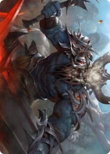 Frenzied Raider Art Card 34 card from Art Series: Kaldheim