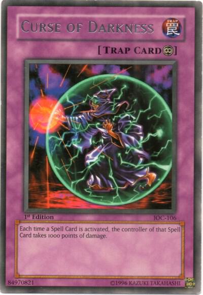 Curse of Darkness IOC-106 card from Invasion of Chaos