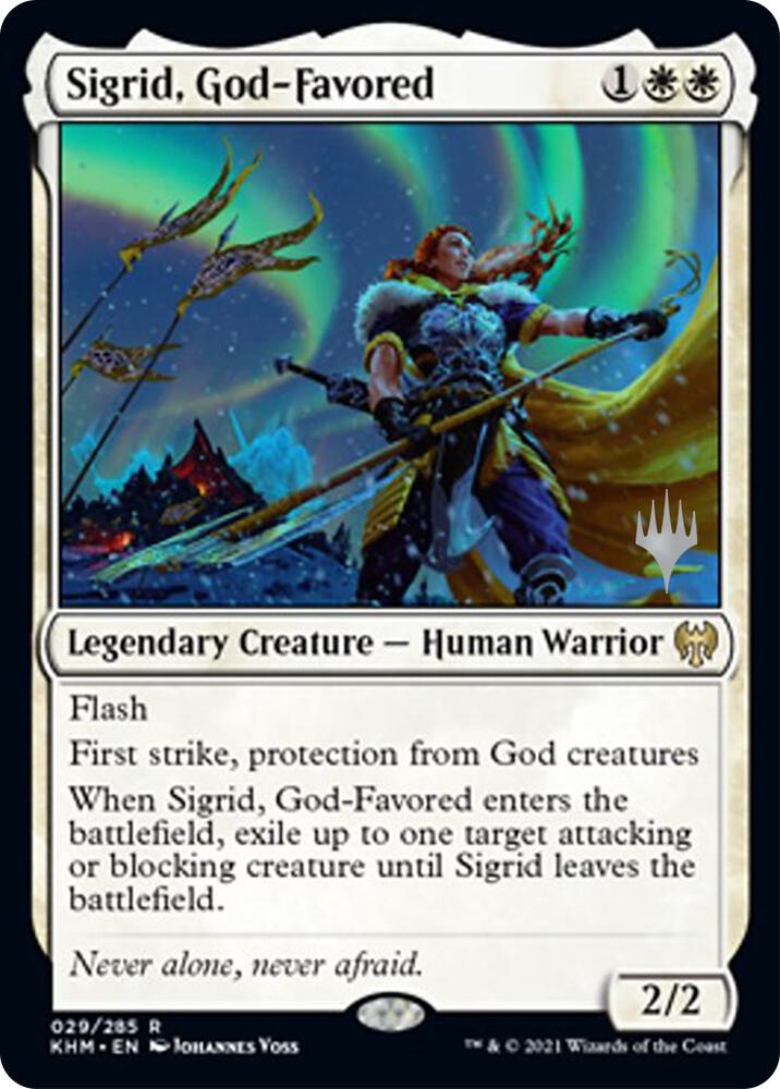Sigrid, God-Favored 29 card from Promo Pack: Kaldheim