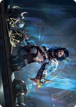 Halvar, God of Battle Art Card (Gold-Stamped Signature) 2 card from Art Series: Kaldheim
