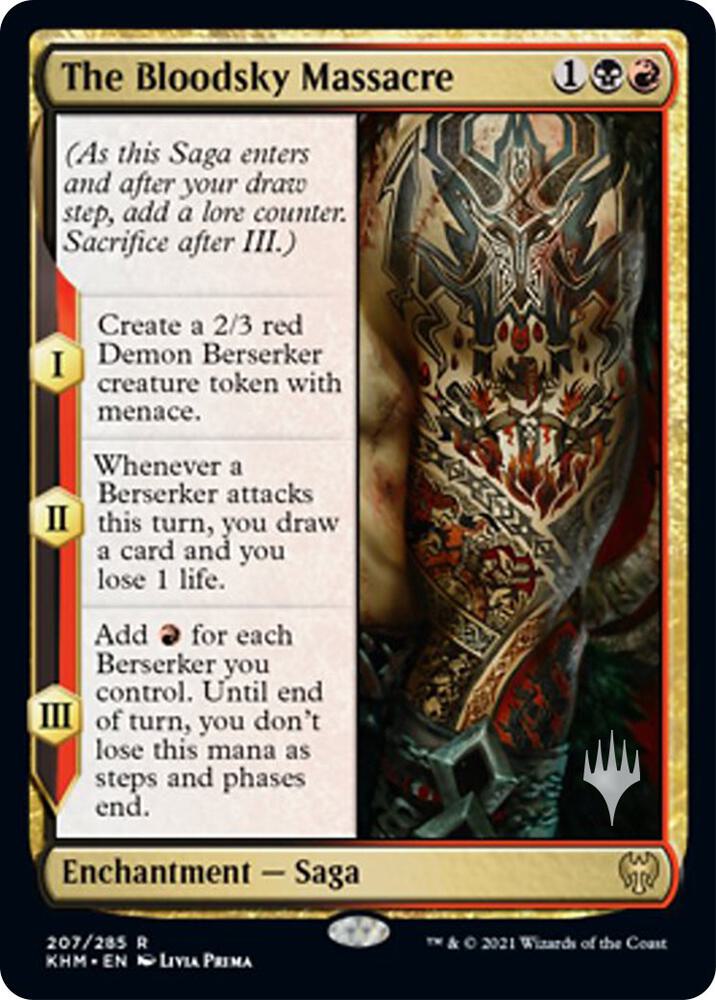 The Bloodsky Massacre 207 card from Promo Pack: Kaldheim