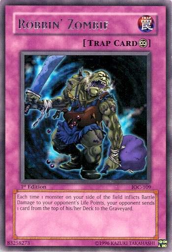 Robbin' Zombie IOC-109 card from Invasion of Chaos