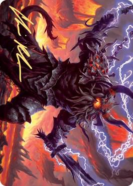Kardur, Doomscourge Art Card (Gold-Stamped Signature) 57 card from Art Series: Kaldheim