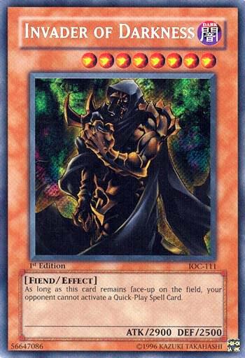 Invader of Darkness IOC-111 card from Invasion of Chaos