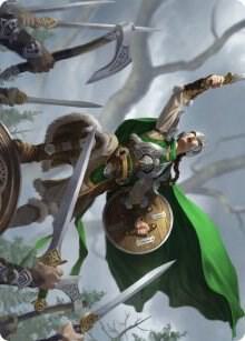 Maja, Bretagard Protector Art Card 61 card from Art Series: Kaldheim
