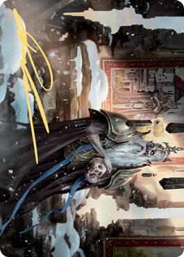 Narfi, Betrayer King Art Card (Gold-Stamped Signature) 62 card from Art Series: Kaldheim