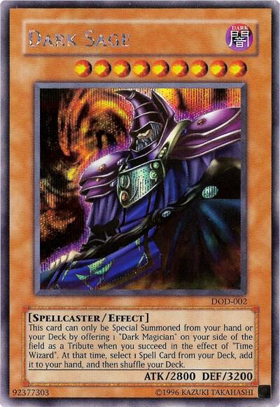 Dark Sage DOD-002 card from Dawn of Destiny Xbox