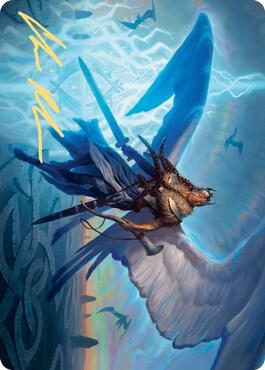Righteous Valkyrie Art Card (Gold-Stamped Signature) 6 card from Art Series: Kaldheim