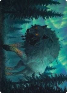 Sarulf, Realm Eater Art Card 65 card from Art Series: Kaldheim
