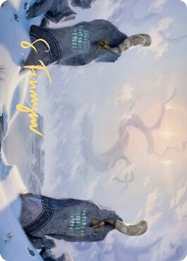 Snow-Covered Plains (74/81) Art Card (Gold-Stamped Signature) card from Art Series: Kaldheim