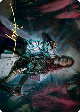 Tergrid, God of Fright Art Card (Gold-Stamped Signature) 27 card from Art Series: Kaldheim
