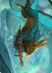 Toski, Bearer of Secrets Art Card 52 card from Art Series: Kaldheim