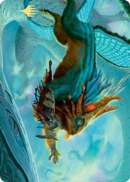 Toski, Bearer of Secrets Art Card (Gold-Stamped Signature) 52 card from Art Series: Kaldheim