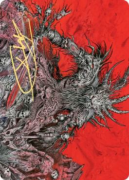 Varragoth, Bloodsky Sire Art Card (Gold-Stamped Signature) 78 card from Art Series: Kaldheim