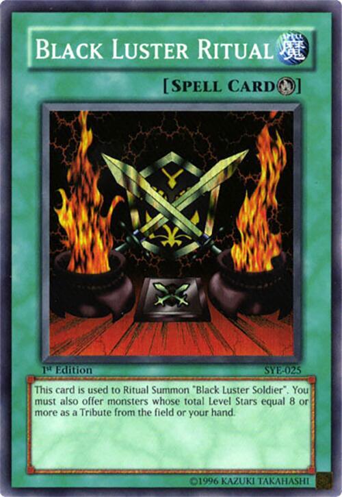 Black Luster Ritual SYE-025 card from Starter Deck: Yugi Evolution