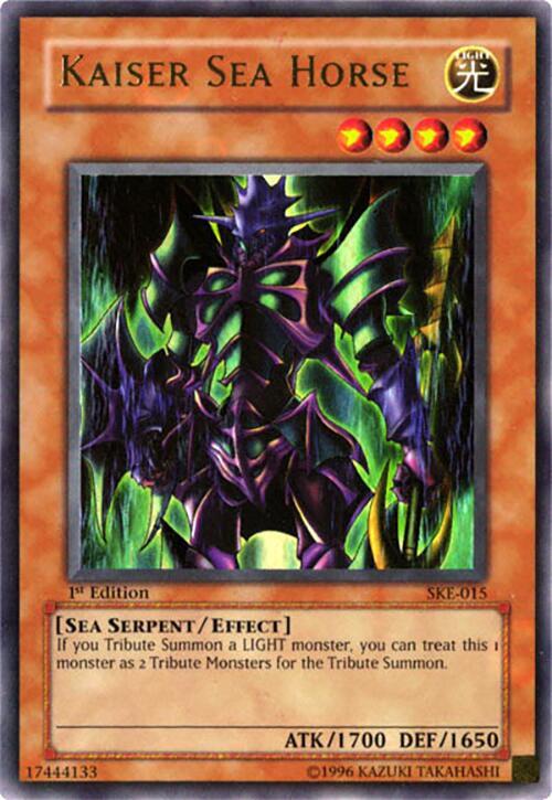 Kaiser Sea Horse SKE-015 card from Starter Deck: Kaiba Evolution