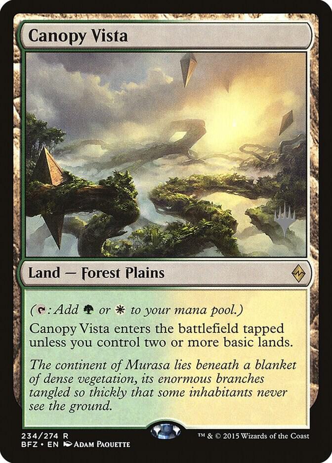 Canopy Vista 234 card from Promo Pack: Kaldheim