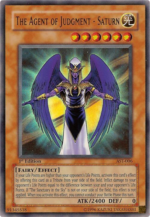 The Agent of Judgment - Saturn AST-006 card from Ancient Sanctuary
