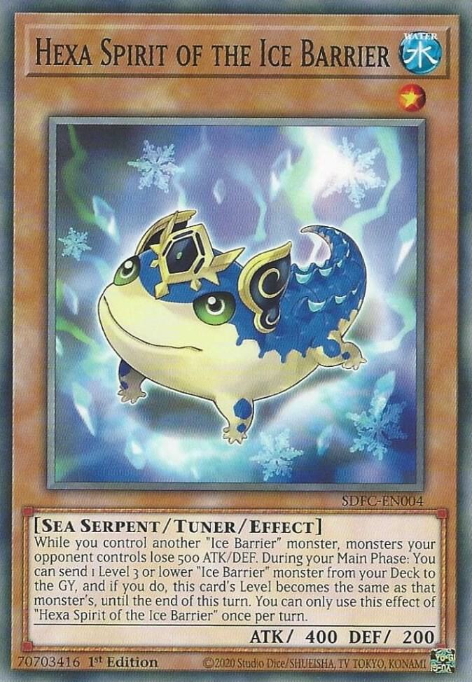Hexa Spirit of the Ice Barrier SDFC-EN004 card from Structure Deck: Freezing Chains
