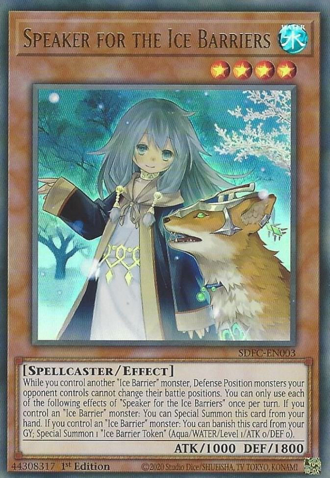 Speaker for the Ice Barriers SDFC-EN003 card from Structure Deck: Freezing Chains