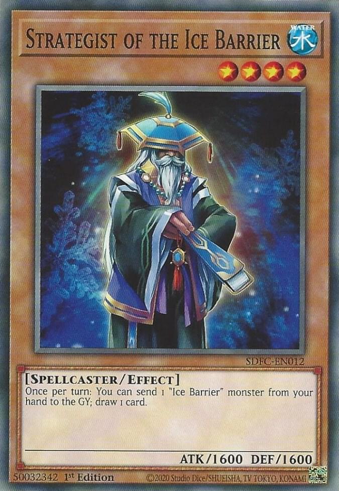 Strategist of the Ice Barrier SDFC-EN012 card from Structure Deck: Freezing Chains
