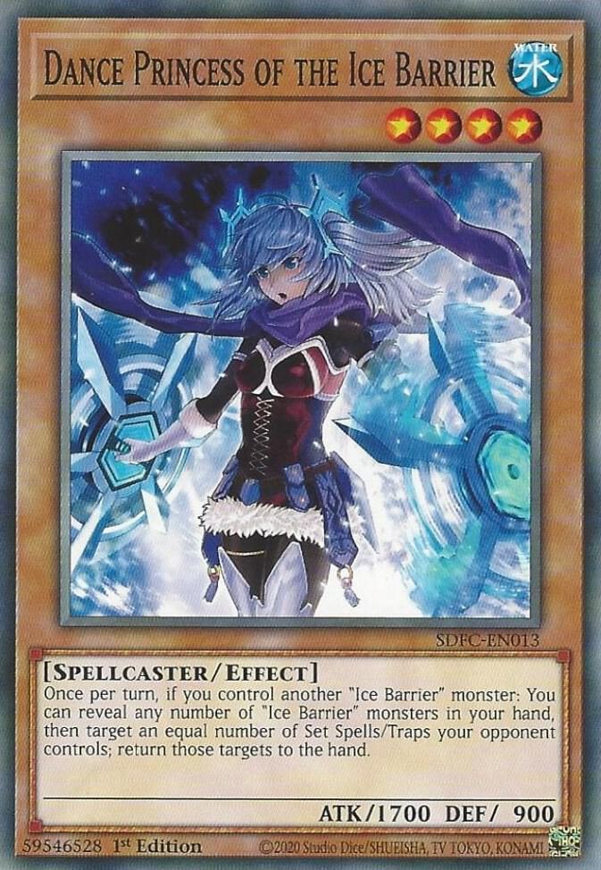 Dance Princess of the Ice Barrier SDFC-EN013 card from Structure Deck: Freezing Chains