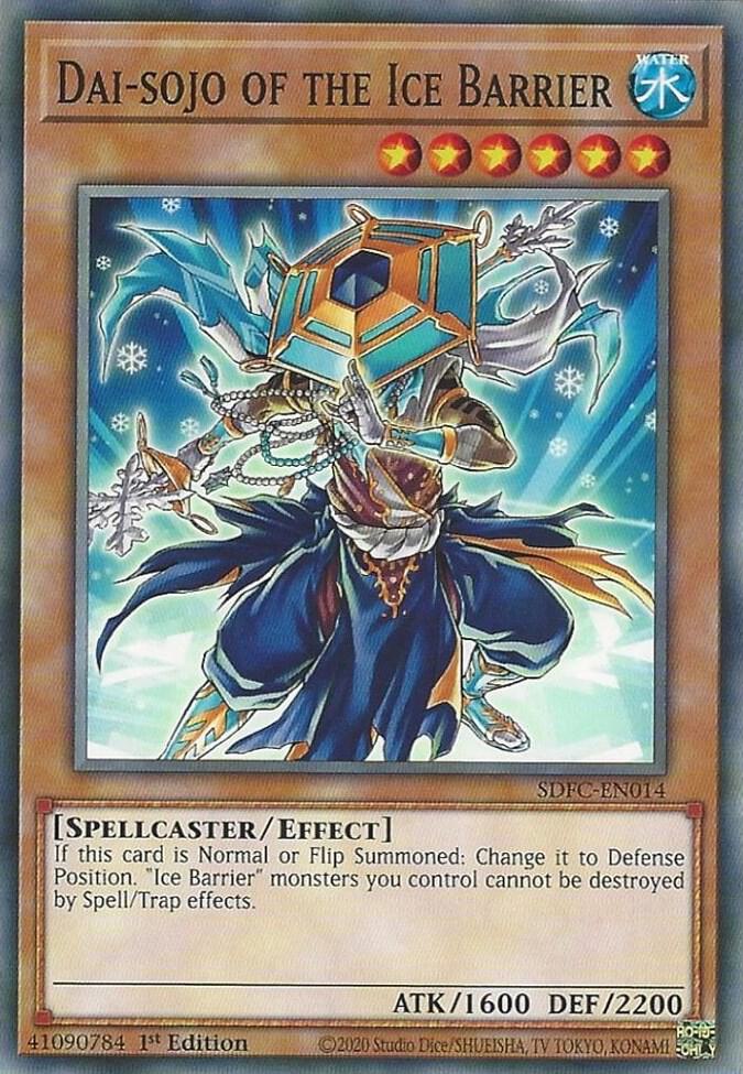 Dai-sojo of the Ice Barrier SDFC-EN014 card from Structure Deck: Freezing Chains