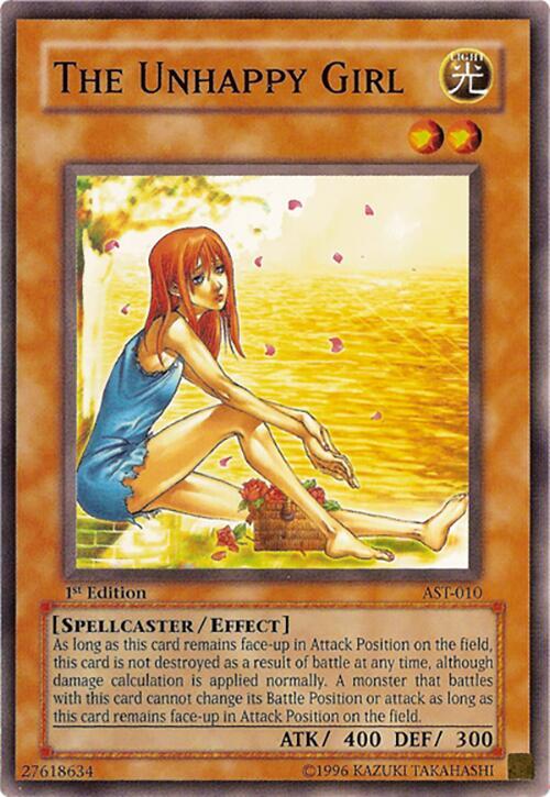 The Unhappy Girl AST-010 card from Ancient Sanctuary
