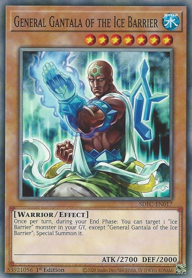 General Gantala of the Ice Barrier SDFC-EN017 card from Structure Deck: Freezing Chains