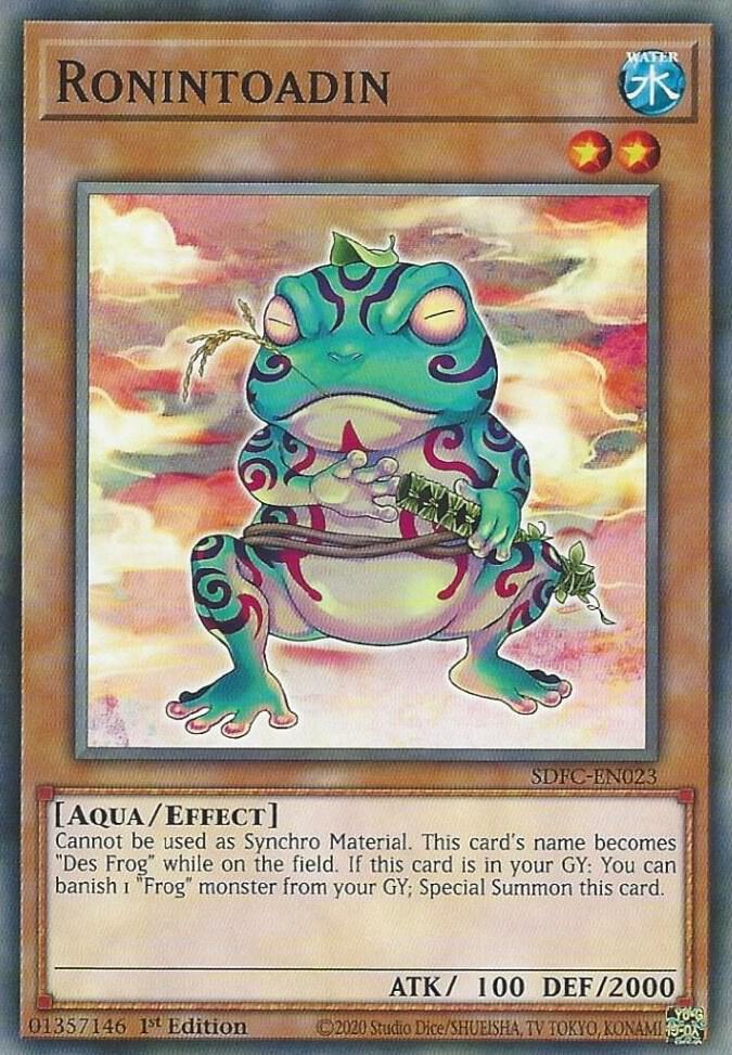 Ronintoadin SDFC-EN023 card from Structure Deck: Freezing Chains