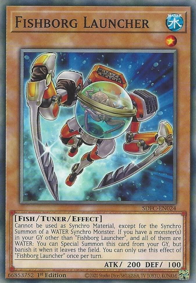Fishborg Launcher SDFC-EN024 card from Structure Deck: Freezing Chains