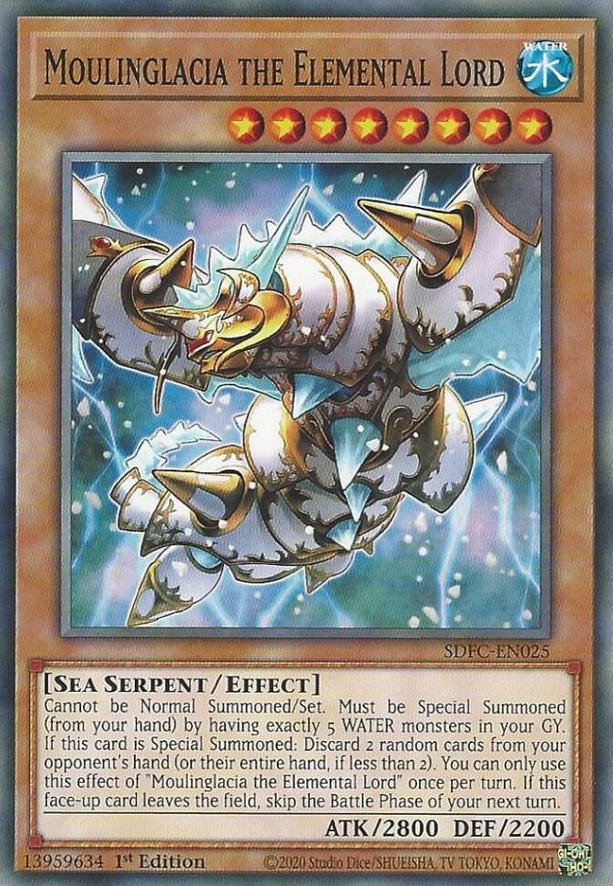 Moulinglacia the Elemental Lord SDFC-EN025 card from Structure Deck: Freezing Chains