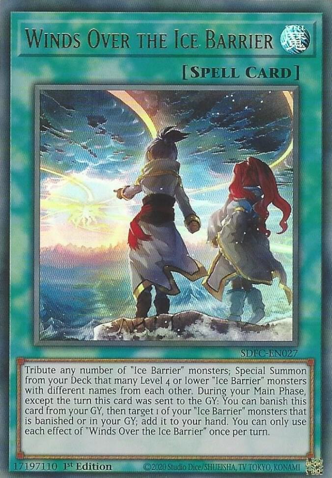 Winds Over the Ice Barrier SDFC-EN027 card from Structure Deck: Freezing Chains