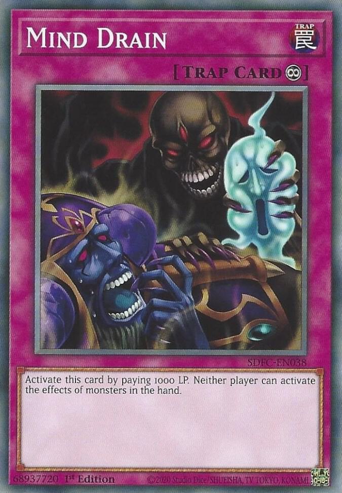 Mind Drain SDFC-EN038 card from Structure Deck: Freezing Chains