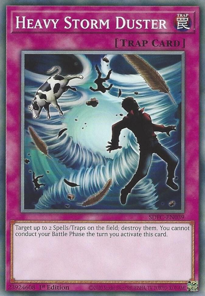 Heavy Storm Duster SDFC-EN039 card from Structure Deck: Freezing Chains