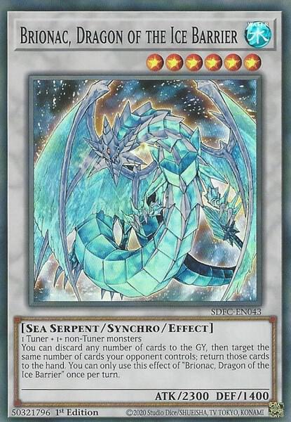 Brionac, Dragon of the Ice Barrier SDFC-EN043 card from Structure Deck: Freezing Chains