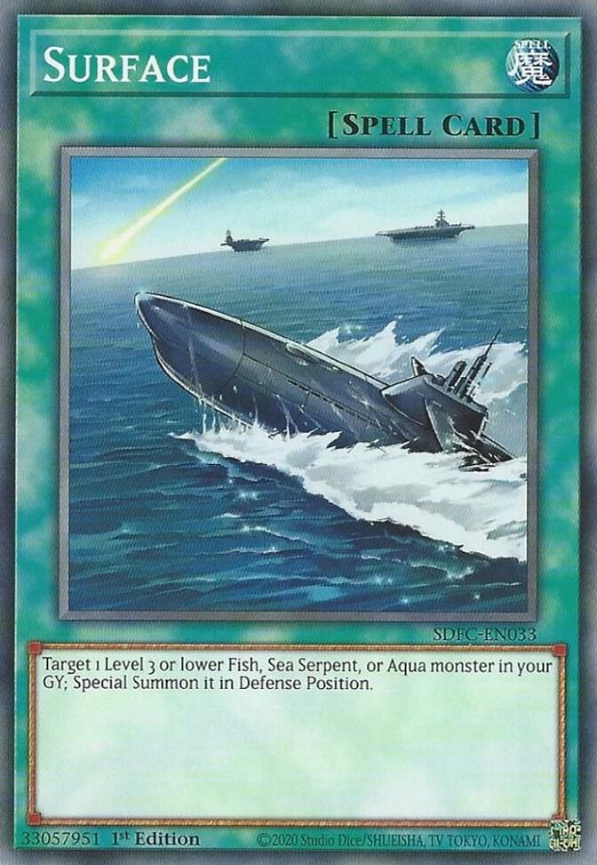 Surface SDFC-EN033 card from Structure Deck: Freezing Chains